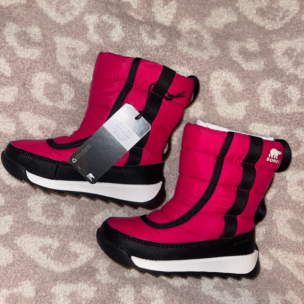 Hot pink Sorel boots